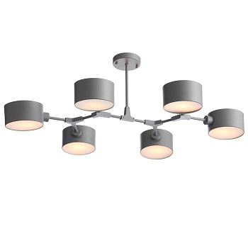 Evoluce GIMENTO Серый/Серый SLE183702-06 Люстра потолочная E14 6*60W