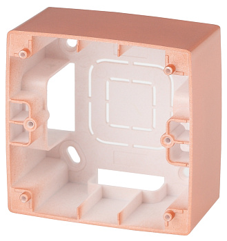 ЭРА 12-6101-14 Медь Коробка наклад. монтажа 1 пост, 12