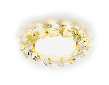 Ambrella Встраиваемый точечный светильник G201 CL/G золото/прозрачный GX53