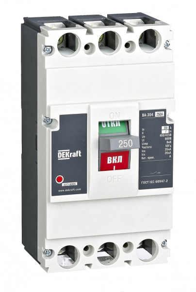 Dekraft Автоматический выключатель 3P 315А 35кА 5In ВА-304L