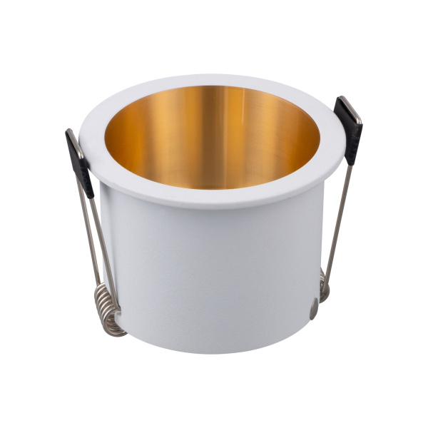 Купить Maytoni Downlight Reif Белый с Золотом Встраиваемый светильник DL049-01WG