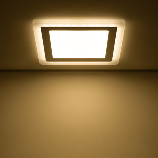 Купить Gauss Светильник Backlight кв 12+3W 960lm 3000K 180-265V IP20 монт Ø170 190*190*31мм 3 реж LED BL124