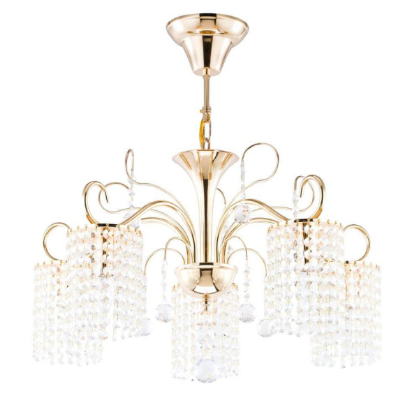 Купить Freya Crystal Leona Золото Люстра E14 40W FR1127-PL-05-G