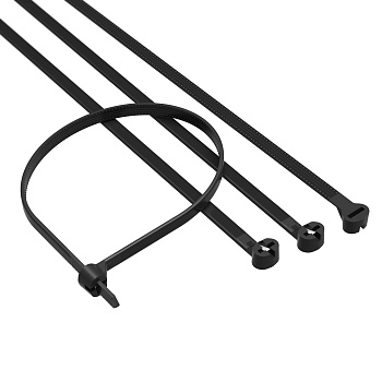 DKC Хомут P6.6 с двойным замком, черный 2,5x100