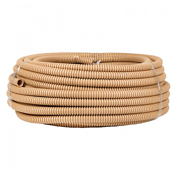 EKF PROxima Труба гофр. ПВХ Plast с зондом под светлое дерево d16мм (25м.)