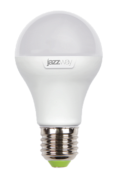 Jazzway Лампа светодиодная (LED) «груша» d60мм E27 180° 12Вт 220-240В матовая нейтральная холодно-белая 5000К .1033734