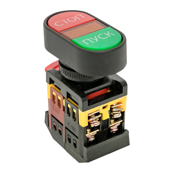 Купить EKF PROxima Кнопка APBB-22N "Пуск-Стоп" овальная 24В NO+NC