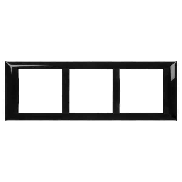 DKC Рамка-суппорт "Avanti" для "In-liner Front", черный, 6 модулей