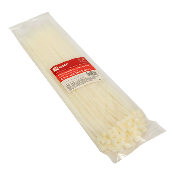 Купить EKF Basic Хомут нейлоновый (4,8х350) (100шт.)