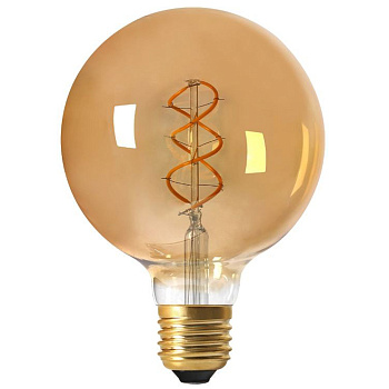 Osram Светодиодная лампа Vintage 1906 LED CL GLOBE125,филаментная,GOLD, 5W,золотистая, теплый белый свет(820), цоколь E27 4058075092136