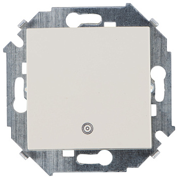 Simon 15 Бежевый Выключатель кнопочный с пиктограммой, 16А, 250В, винт.зажим 1591150-031