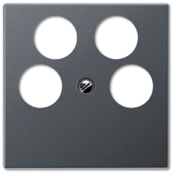 JUNG Накладка для SAT-TV-розетки Ankaro, матовый антрацит A561-4SAT2ANM