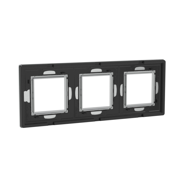 Купить DKC Рамка из алюминия, "Avanti", серая, 3 поста (6 мод.)