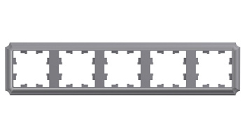 Systeme Electric AtlasDesign Antique Сталь Рамка 5-ая, универсальная