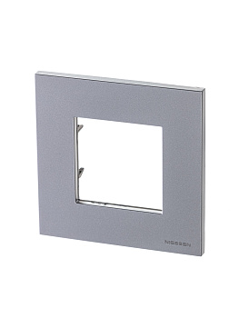 ABB NIE Zenit Серебро Рамка 1-я 2 мод 2CLA227100N1301