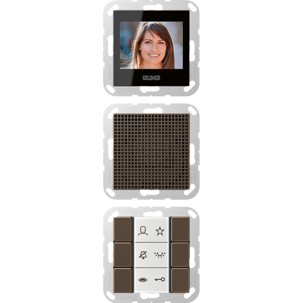 JUNG Video-внутренняя панель, мокко SIVIA622MO