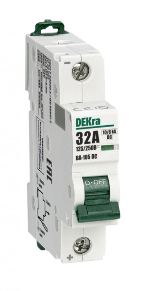 Dekraft Автоматический выключатель 1P 32A х-ка C 250В DC ВА-105 13382DEK