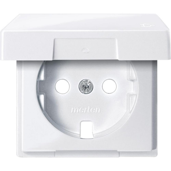 Купить SE Merten SM Бел Актив Центральная плата с крышкой для механизма розетки Schuko (MTN2341-0325)