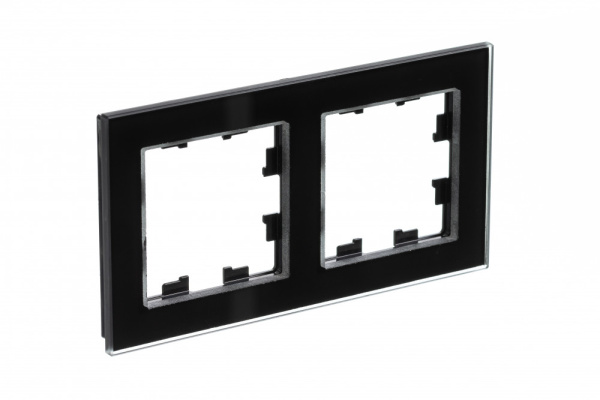 Systeme Electric AtlasDesign Nature Стекло черный Рамка 2-ая