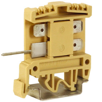 DKC AFO.2/2+2, проходной зажим 2,5 кв.мм бежевый с цельным контактом