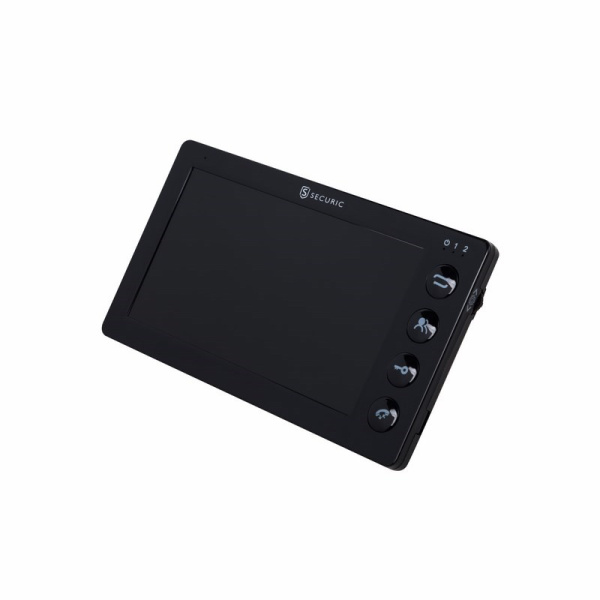 Цветной монитор видеодомофона 7" формата AHD, с детектором движения, функцией фото- и видеозаписи. Цвет черный (модель AC-335) Rexant 45-0335