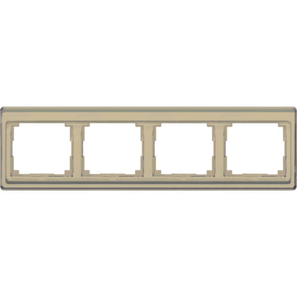 JUNG SL 500 Бронза Рамка 4-ая горизонтальная SL5840GB