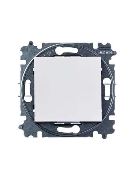 Купить ABB EPJ Levit белый / дымчатый чёрный Переключатель перекрёстный 1-клавишный 2CHH590745A6062