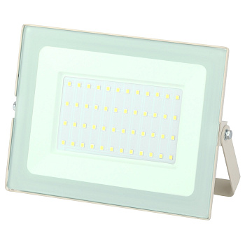 ЭРА LPR-031-0-65K-050 Прожектор светодиодный уличный 50Вт 4000Лм 6500К 183x131x36 белый Б0043572