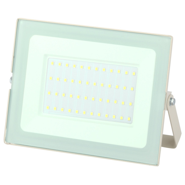 ЭРА LPR-031-0-65K-050 Прожектор светодиодный уличный 50Вт 4000Лм 6500К 183x131x36 белый Б0043572