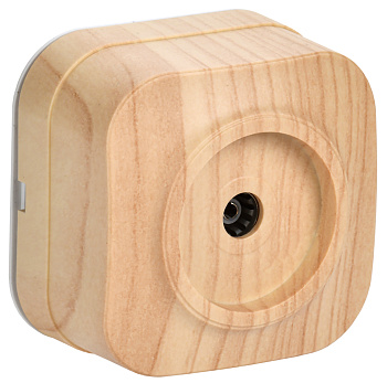 IEK GLORY РТВ20-ХС Розет. 1-ая телевиз. о/у GLORY сосна