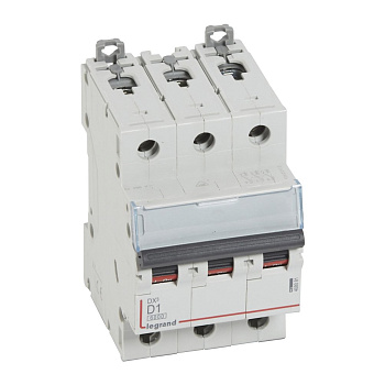 Legrand DX3 6000 Автоматический выключатель 10кА 3P 400В 1А 3 мод (D) 408081