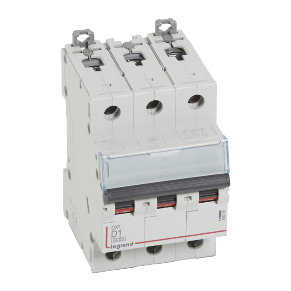 Legrand DX3 6000 Автоматический выключатель 10кА 3P 400В 1А 3 мод (D) 408081