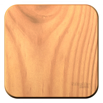 Systeme Electric Blanca наруж Ясень Выключатель 1-клавишный с самовозвратом, 10А, 250В, изолир. пластина