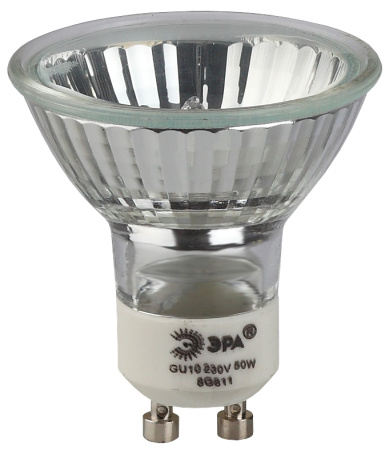 ЭРА Лампа галогенная STD GU10-JCDR (MR16) -35W-230V GU10 35Вт софит нейтральная белая Б0051799