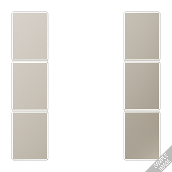 JUNG комплект накладок 3гр хром GCR2503TSA