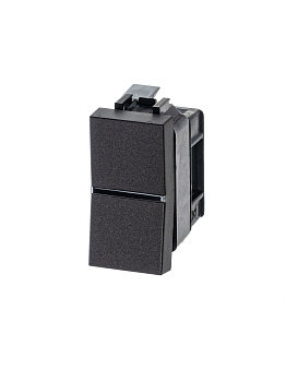 ABB NIE Zenit Антрацит Выключатель 1-клавишный 1 мод 2CLA210100N1801