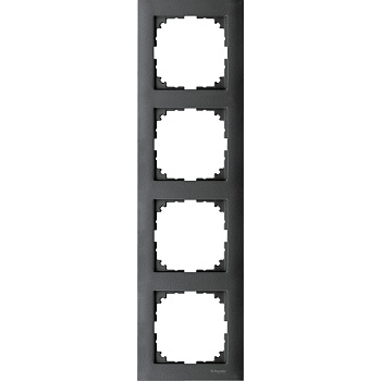 SE Merten SM M-Pure Антрацит Рамка 4-ая MTN4040-3614