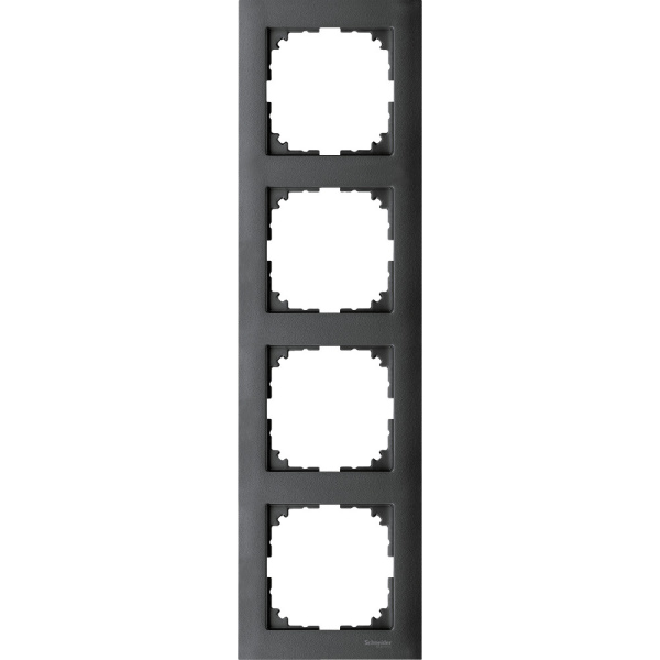 SE Merten SM M-Pure Антрацит Рамка 4-ая MTN4040-3614