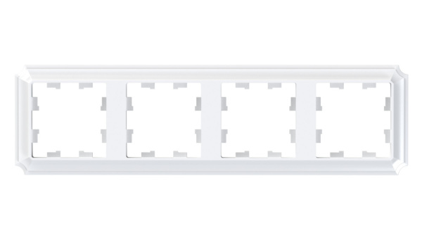 Systeme Electric AtlasDesign Antique Белый Рамка 4-ая, универсальная