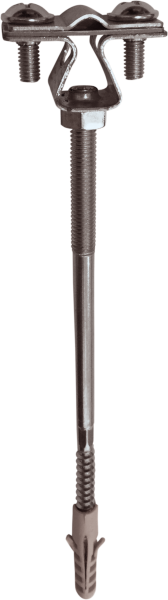 EZETEK Держатель проводника круглого 8-10 мм для бетонного фасада, оцинк. 90025