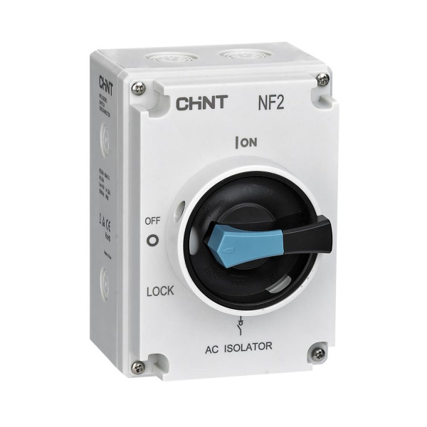 CHINT Выключатель-разъединитель NF2-63/3BO в пластиковом коробе IP65 (R) CHINT Выключатель-разъединитель NF2-63/3BO в пластиковом коробе IP65 (R)
