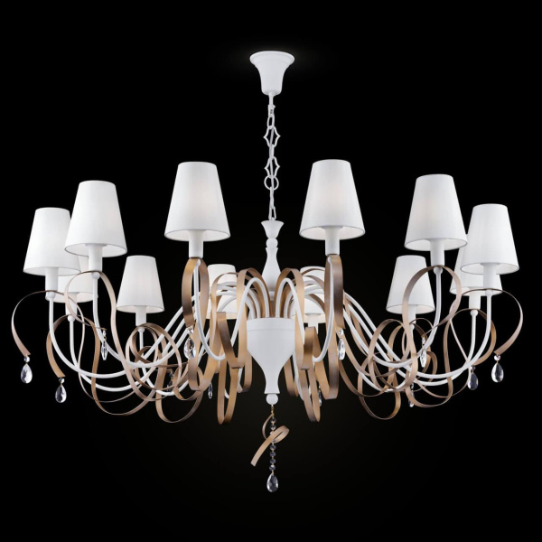 Maytoni Elegant Intreccio Белый с Золотом Люстра 12xE14 40W ARM010-12-W Купить Maytoni Elegant Intreccio Белый с Золотом Люстра 12xE14 40W ARM010-12-W