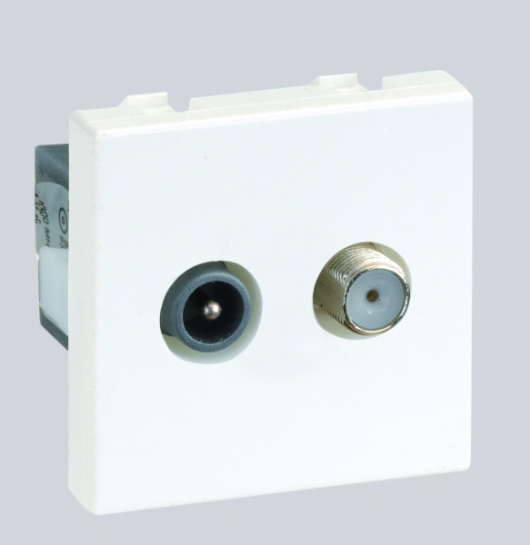 Simon Connect Белая Розетка TV-SAT k130a-9