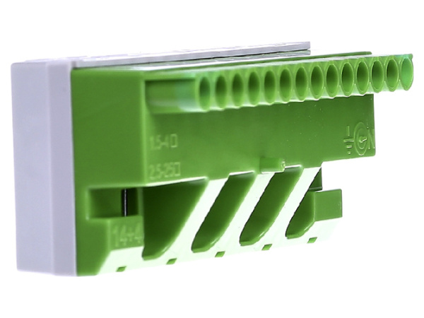 Купить ABB Клеммник самозажимной PE 14x4+4x25мм ZK144G (5 ед.шир) 1SPE007715F9715