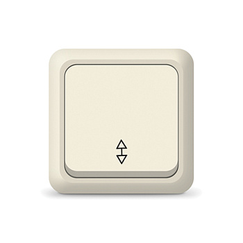 UNIVersal "Олимп" Выключатель "слоновая кость" 1 кл. проходной Б-О0025