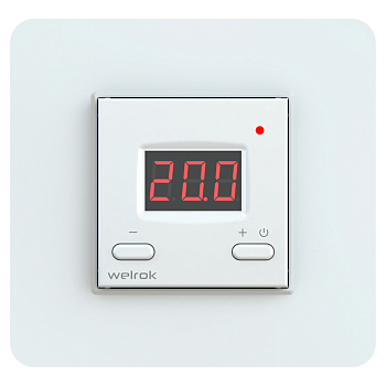 Welrok vt  Терморегулятор эл. для обогревателя 16А, 3000ВА., 0-35град.