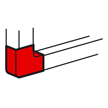 Legrand Metra Угол плоский неизменяемый 85x50 мм 638023
