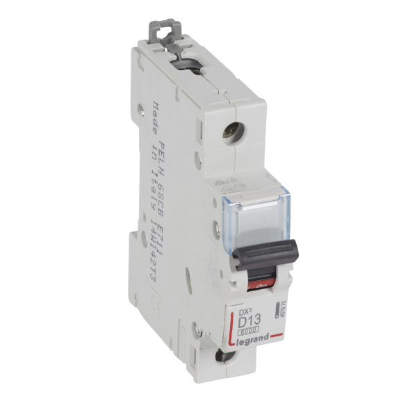 Legrand DX3 6000 Автоматический выключатель 10кА 1P 230/400В 13А 1 мод (D) 407970