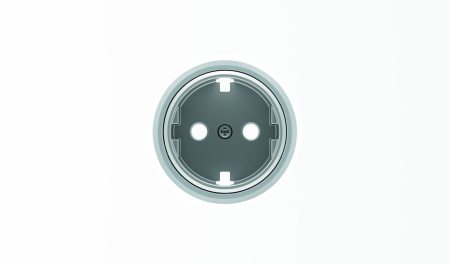ABB SKY Moon Накладка для розетки SCHUKO с плоской поверхностью, кольцо "хром" 2CLA868890A1401