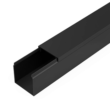 Промрукав Кабель-канал черный 2-й замок в п/э 25х25 мм (32 м/уп) PR03.0213